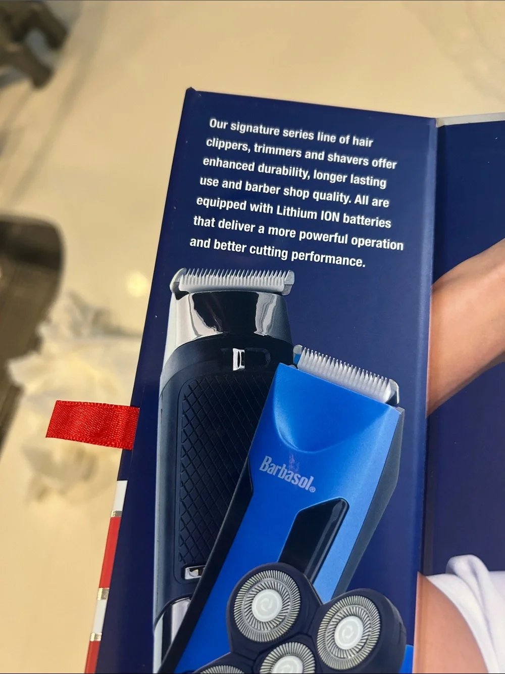 Barbasol Rechargeable LCD Head Shaver Set - Blue New In Box